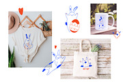 Easter Rabbits – Cute Hand Drawn Set, an Animal Illustration by danceyourlife (Thumbnail 2 of 8)