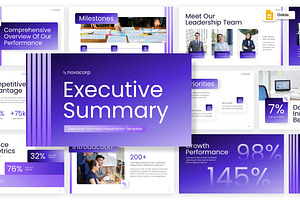 Executive Summary Google Slides, a Presentation Template by Loin Studio