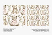 Teddy bear seamless pattern, a Pattern Graphic by Pink Studio Art (Thumbnail 2 of 4)