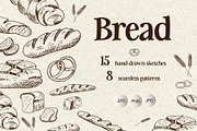 Bread. Sketches and patterns, an Object Graphic by Canatic (Thumbnail 1 of 8)