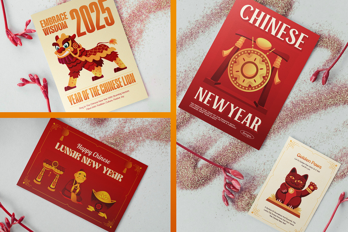 Chinese New Year Illustrations, a Decorative Illustration by Creative Stall (Photo 4 of 8)