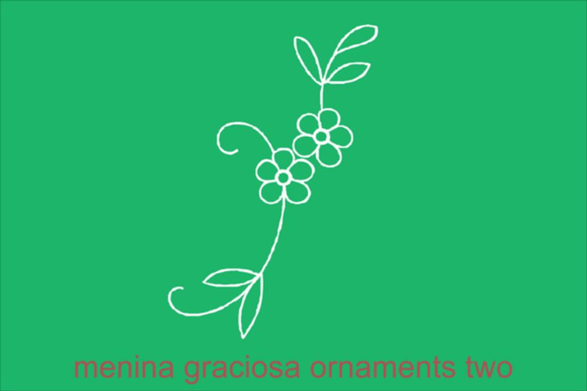 Menina Graciosa Ornaments Two, a Symbol Font by Intellecta Design