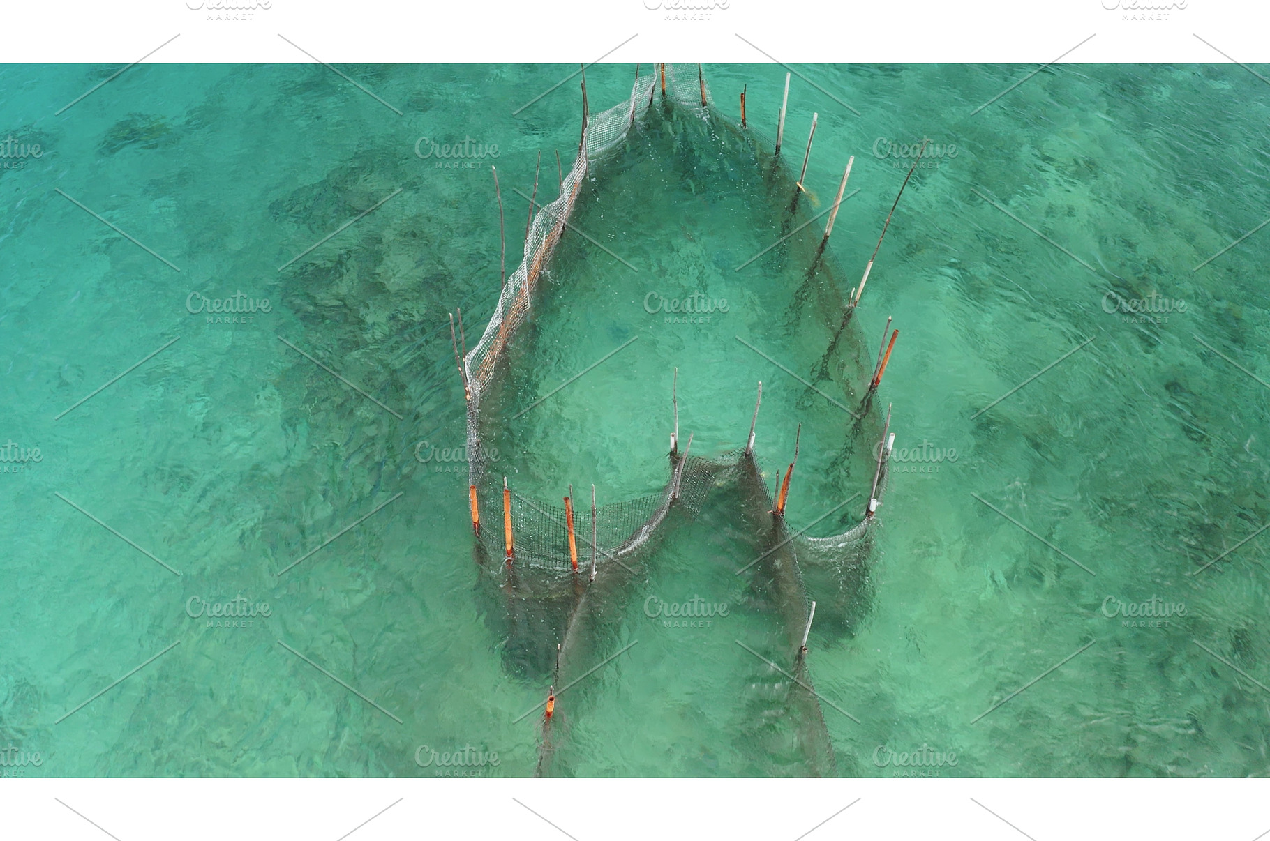 Underwater fish trap structure, a Nature Photo by Goinyk