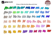 Procreate 24 Pretty Glitter Brushes, a Brush Add-On by Fashion Workshop Bkk (Thumbnail 6 of 8)