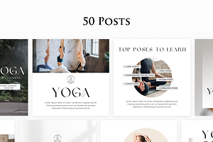 Yoga Canva InstagramTemplates