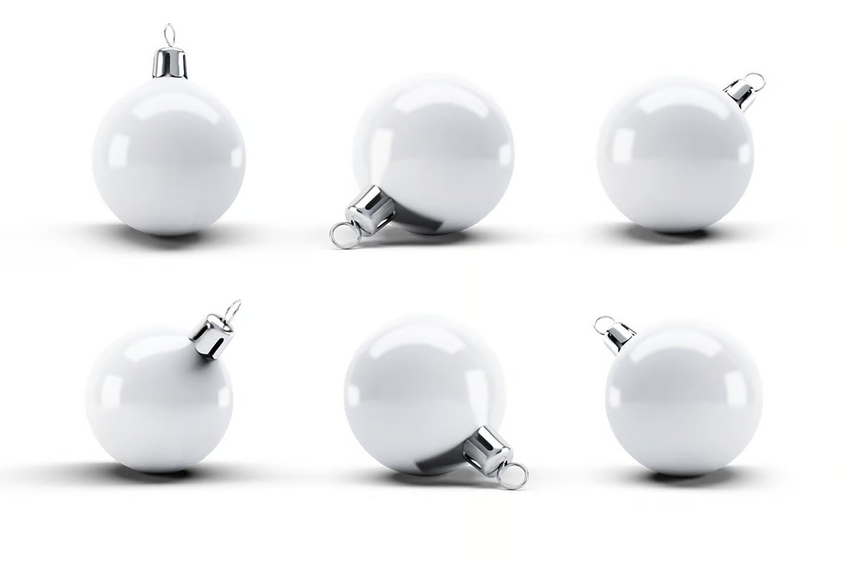 Christmas Ball Mock-up, a Product Mockup by Se٧enStudio (Photo 6 of 7)