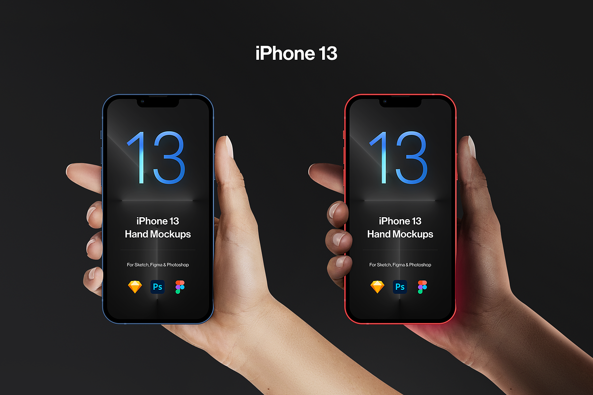 Hand Mockups iPhone 13 Pro, normal, an iPhone Mockup by Pierre Borodin (Photo 4 of 10)