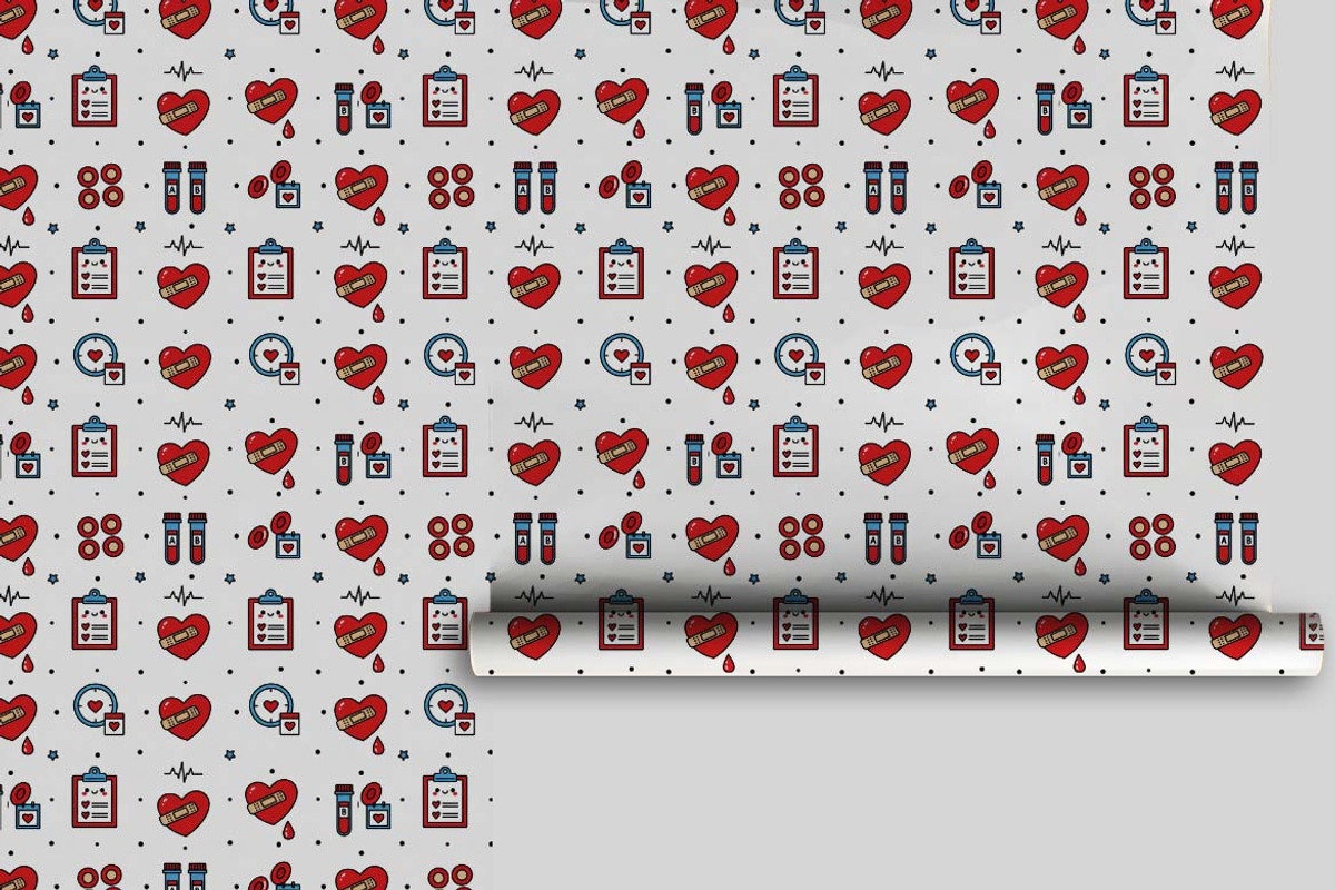 Kawaii Blood Donation Patterns SVG, a Pattern Graphic by one-touch (Photo 9 of 19)