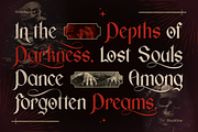 Grandsword, a Blackletter Font by Burntilldead (Thumbnail 4 of 9)