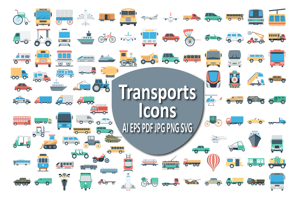Transport Icon Set for All Travel Ne, an Icon by Vector Portal (Photo 1 of 6)