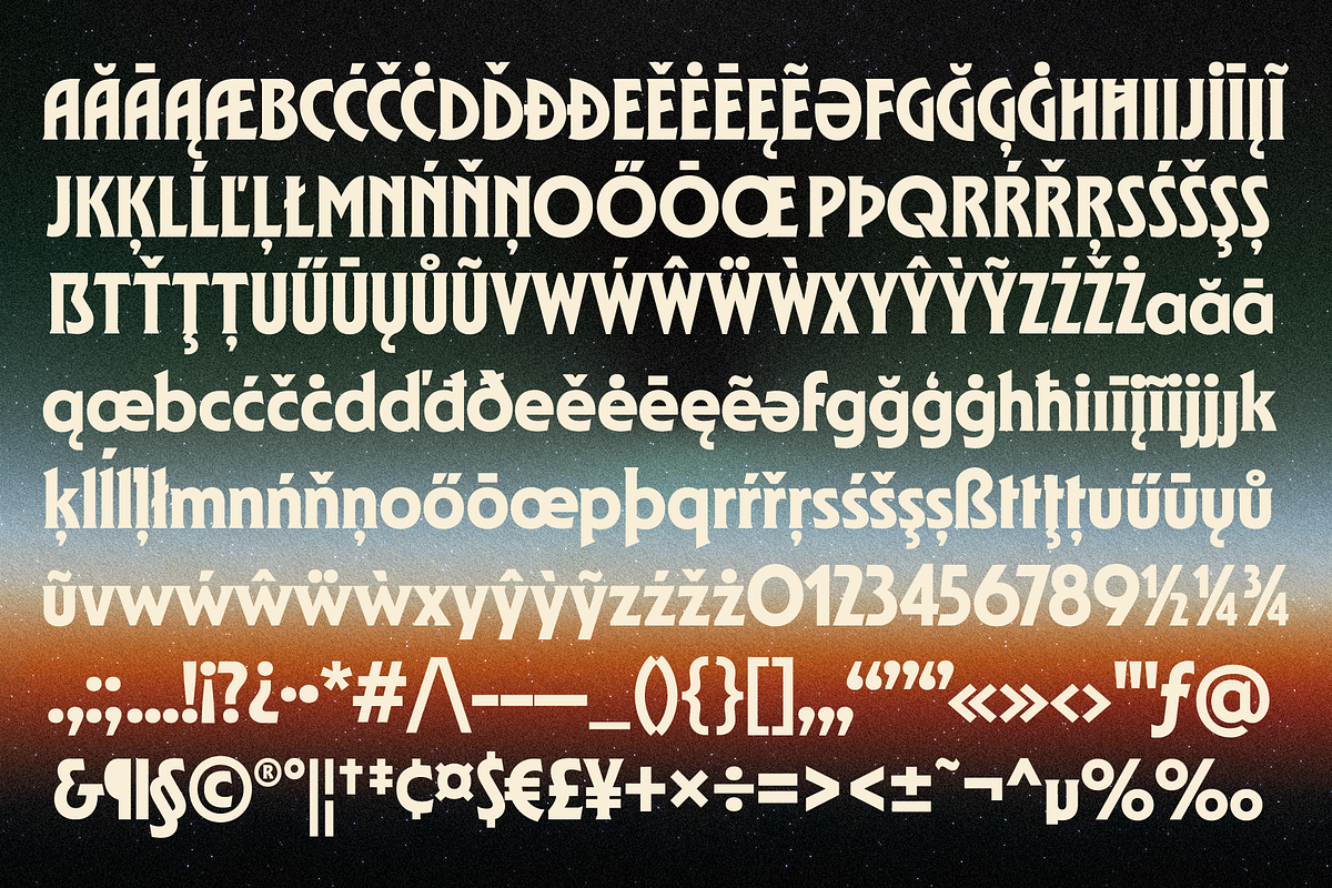 GW Astroform, a Serif Font by Goodwheel Studio (Photo 17 of 17)
