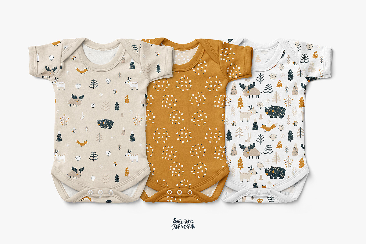 Winter Forest pattern collection, a Pattern Graphic by Svitlana Kharchuk (Photo 6 of 9)