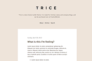 Trice ~ a minimal tumblr theme, a Websites & App Template by Fabian Schultz (Thumbnail 2 of 4)
