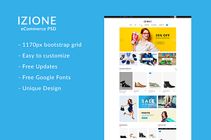 Izione - eCommerce PSD Template