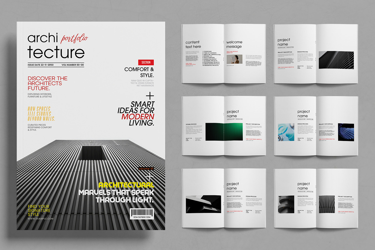 Modern Architecture Portfolio, a Brochure Template by ContestDesign (Photo 1 of 3)