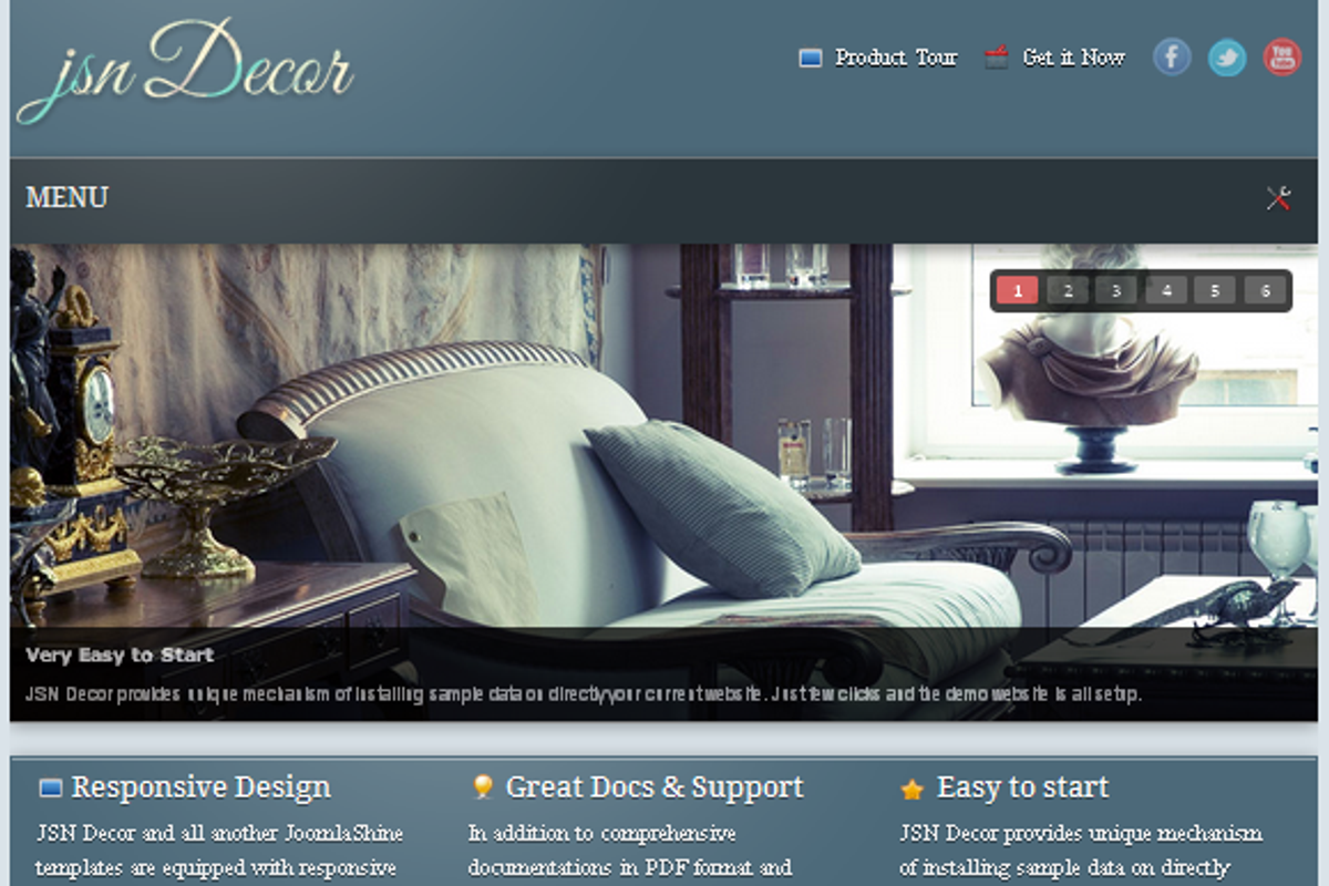 JSN Decor - Joomla Decoration Theme, a Websites & App Template by JoomlaShine (Photo 1 of 5)