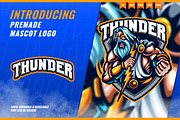 Zeus Thunder God Mascot Esport Logo, a Branding & Logo Template by FNR Graphics (Thumbnail 1 of 5)