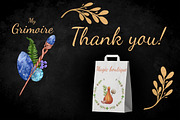 Witch secrets clipart set, an Education Illustration by Mrs.Swan_Design (Thumbnail 8 of 8)