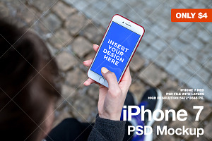 iPhone 7 RED Mockup