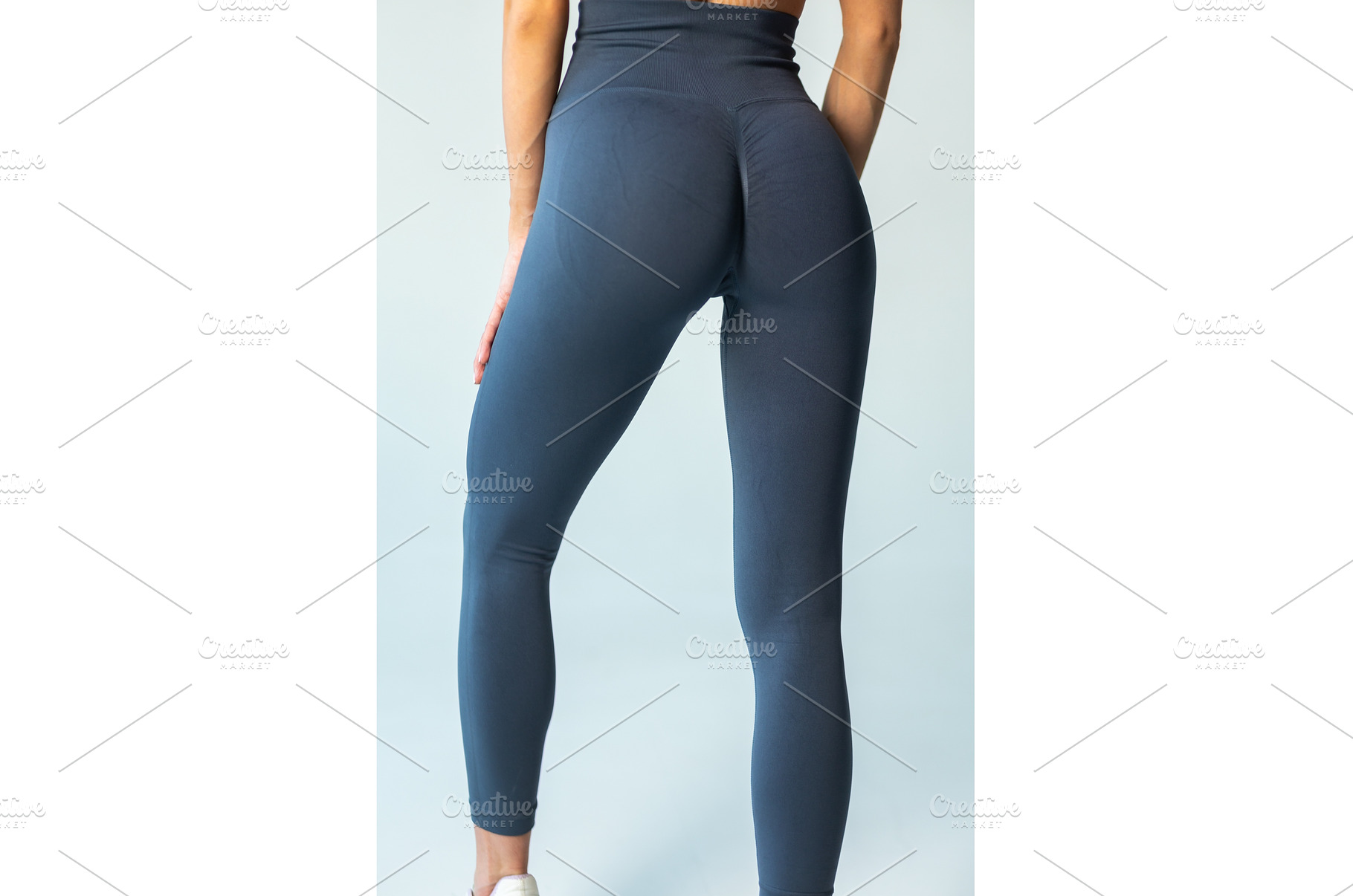 Closeup of woman in sleek, navy, a Sports & Recreation Photo by wip3out