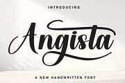 Angista | Script Font, a Handwritten Font by Scratchones (Thumbnail 1 of 9)