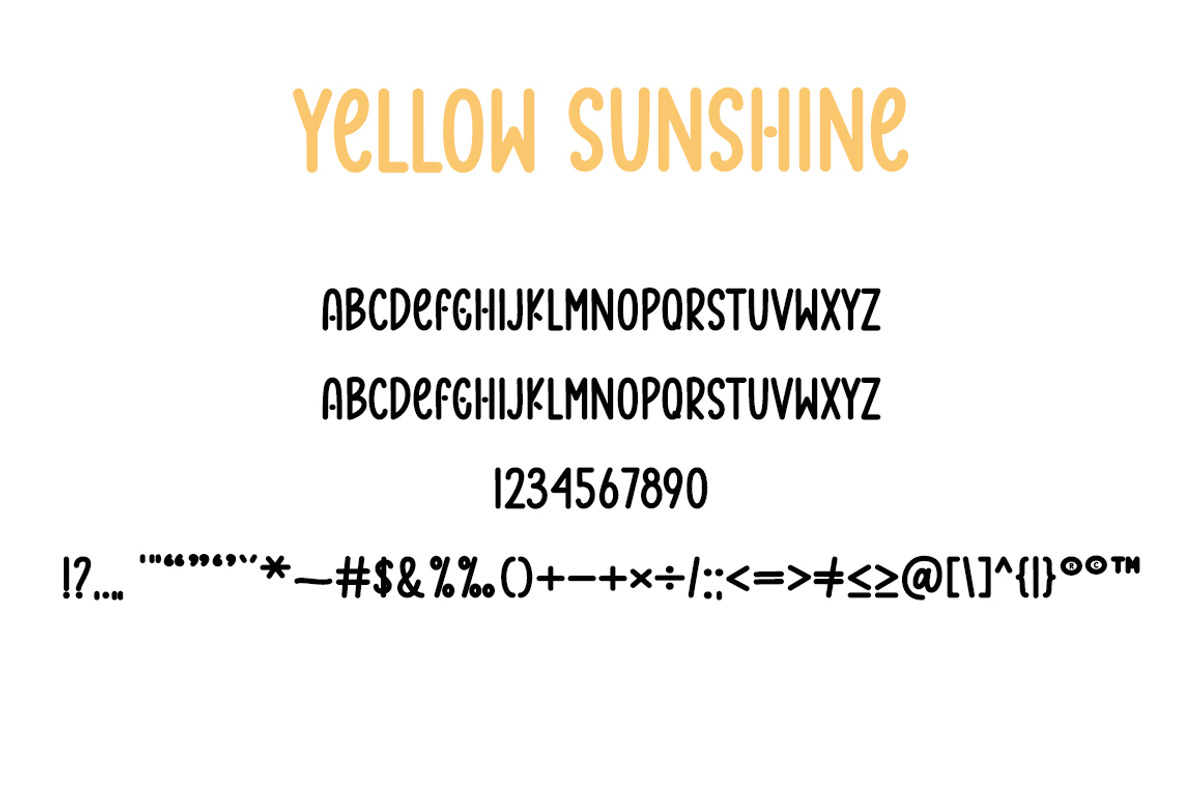Yellow Sunshine Duo, a Font by DN Creative (Photo 6 of 8)