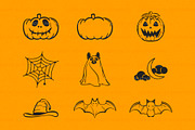 Halloween Vector Icon Set, a Seasonal Illustration by LineByLine (Thumbnail 2 of 2)