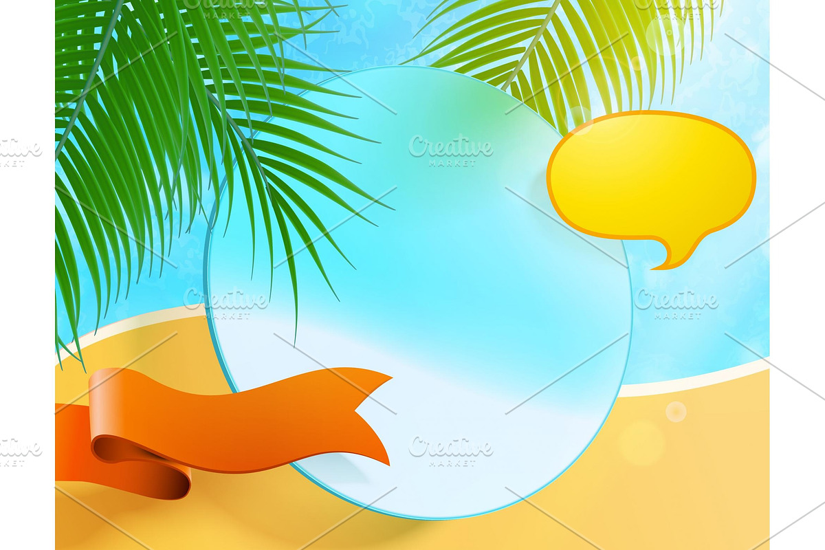 Sunny Floating Objects Background, a Social Media Template by TotallypicRF