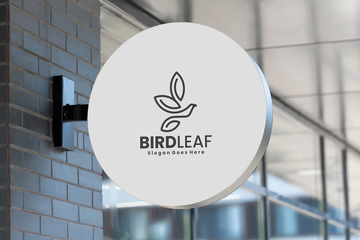 Minimalist Bird Leaf Logo Design, a Branding & Logo Template by Artnivora.Std (Photo 4 of 5)