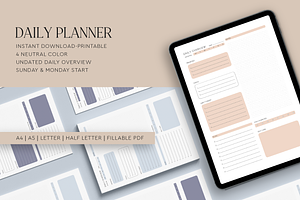 Printable & Digital Daily Planner