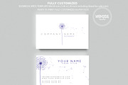 Feminine Dandelion logo+Businesscard, a Branding & Logo Template by Whimsical Logoshop (Thumbnail 2 of 2)