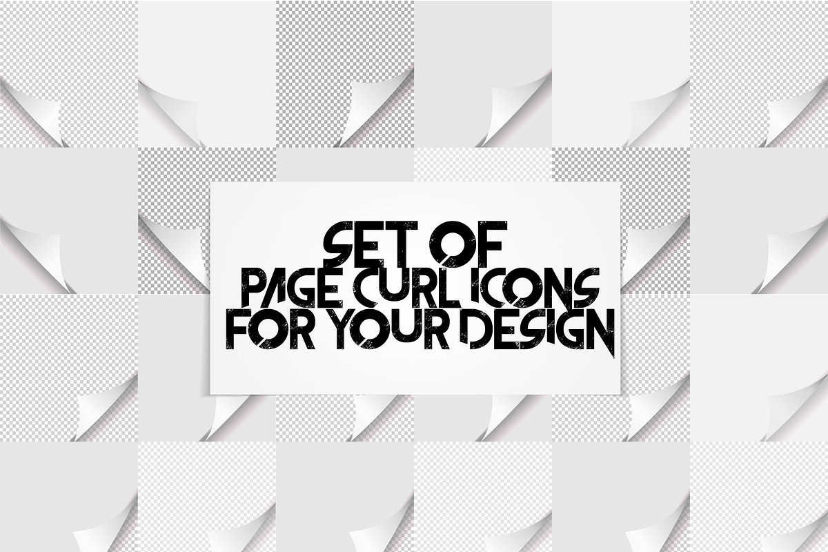 Page curl set, a Background Graphic by Janoj's Store (Photo 1 of 2)
