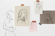 Women's Line Art Illustrations, a Person Illustration by La Petite Line Art (Thumbnail 14 of 17)