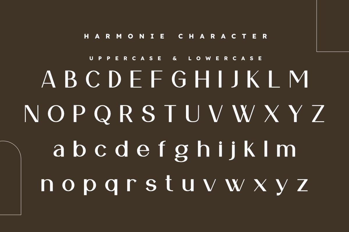 Harmonie | Elegant Modern Sans Serif, a Sans Serif Font by Masyafi Studio (Photo 3 of 8)