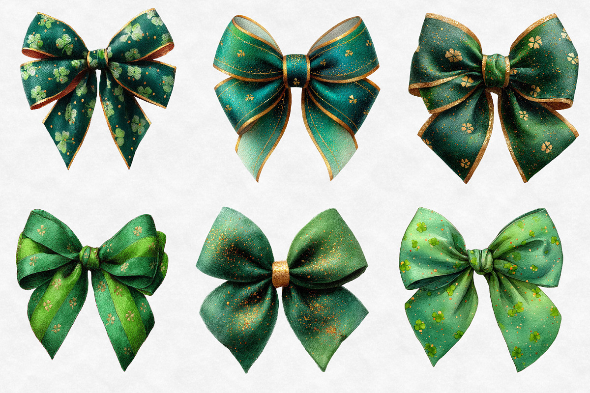 St Patrick Bow Clipart, an Illustration by Designworld (Photo 6 of 6)
