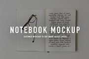Notebook Styled Stock Photo + Mockup, a Pens & Pencil Mockup by Pretty Techie (Thumbnail 1 of 4)