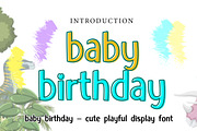 Baby Birthday, a Handwritten Font by Wow Magic (Thumbnail 1 of 3)