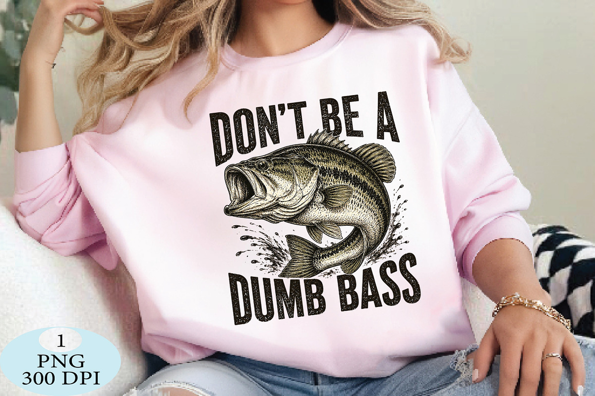 Don't Be A Dumb Bass PNG, a Seasonal Illustration by Daily.Designs (Photo 3 of 5)