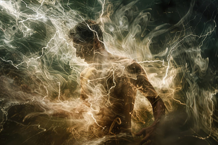 A womans hair blows in the wind, The, a Photo by Iftikhar Alam