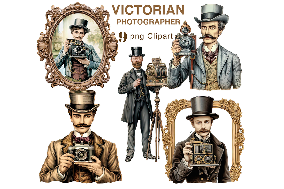Victorian Photographer PNG Clipart, an Illustration by Memories By Lea (Photo 1 of 9)
