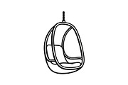 Hanging Egg Chair Silhouette Bundle, an Illustration by Designer_Momina (Thumbnail 38 of 51)