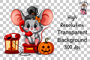 Fluffy Mouse PNG Clipart Bundle, a Graphic by Clipart Studio (Thumbnail 11 of 11)