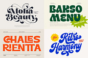 Aesthetic Retro Font Bundle - SALE!, a Serif Font by HansCo Studio (Thumbnail 4 of 8)