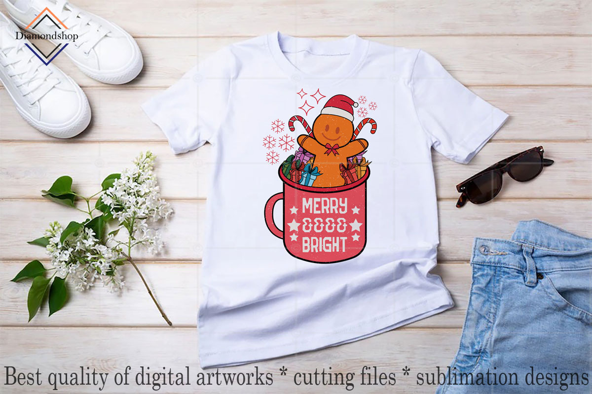 Retro Christmas Sublimation Bundle, a Decorative Illustration by DiamondShop (Photo 2 of 20)