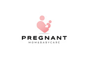 Pregnant icon template illustration, a Branding & Logo Template by Dyn Studio (Thumbnail 1 of 2)