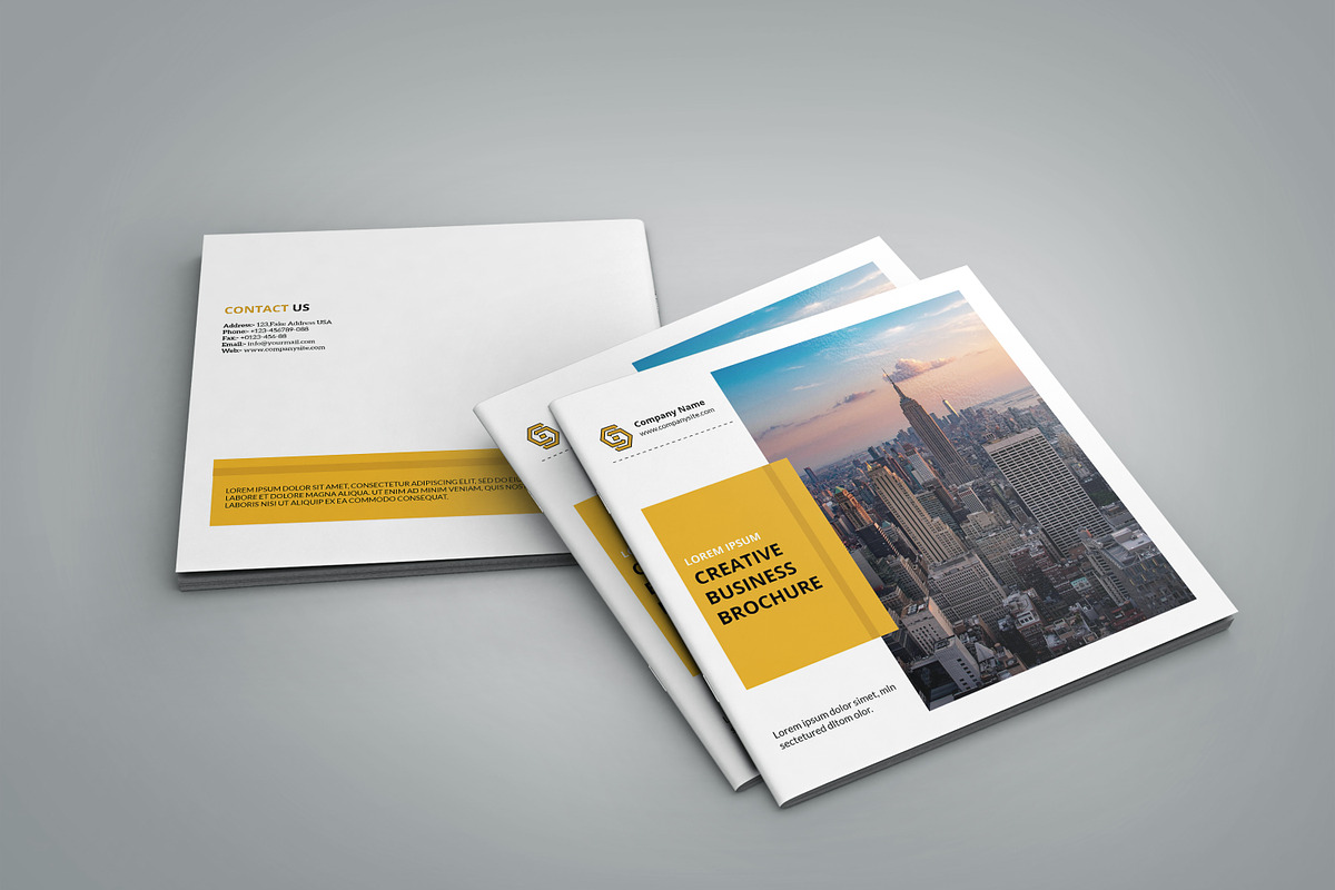 Business Square Bifold Brochure, a Brochure Template by Template Shop (Photo 2 of 7)