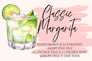 Classic Margarita Illustration