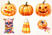 Halloween Candy Clipart, an Illustration by Libby Wishes (Thumbnail 3 of 7)