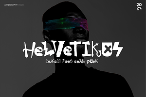 Helvetikus - Combination CutOut Font