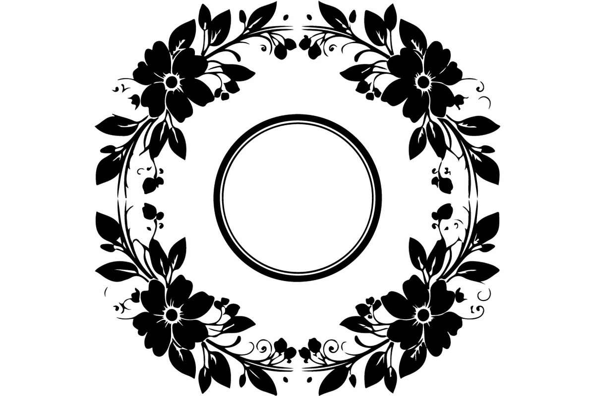 Floral Wreath Frame Bundle, an Object Graphic by Creativeshirt (Photo 10 of 20)